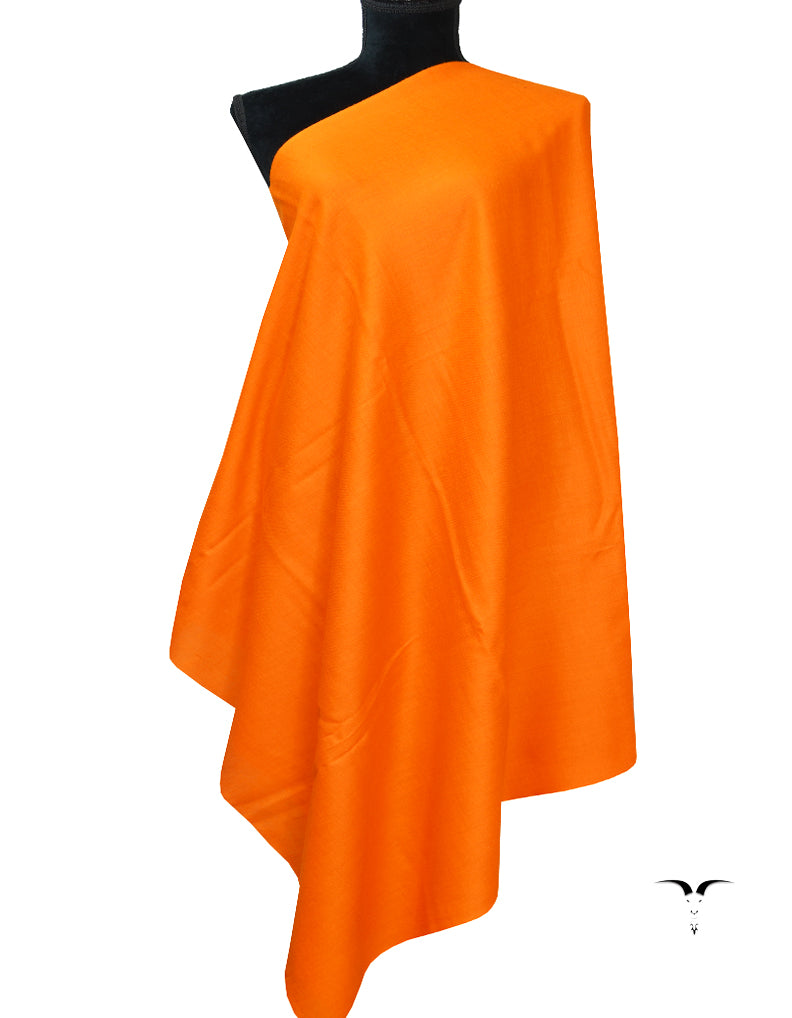 Plain Pashmina Shawl In Shade-62 Orange