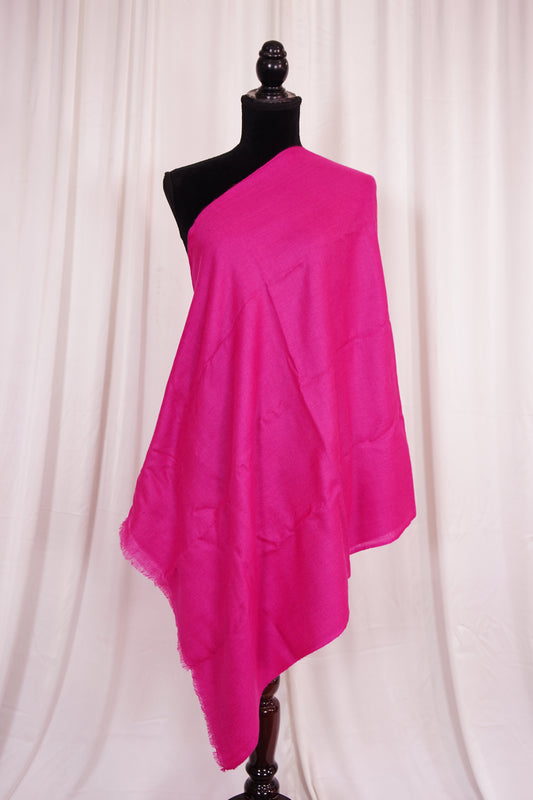 solid pink pashmina stole S202-D