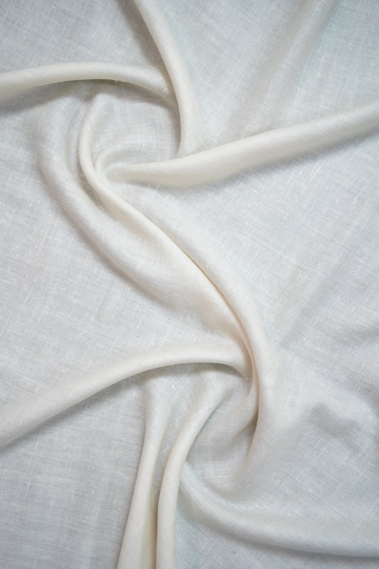 Off white Natural solid pashmina stole