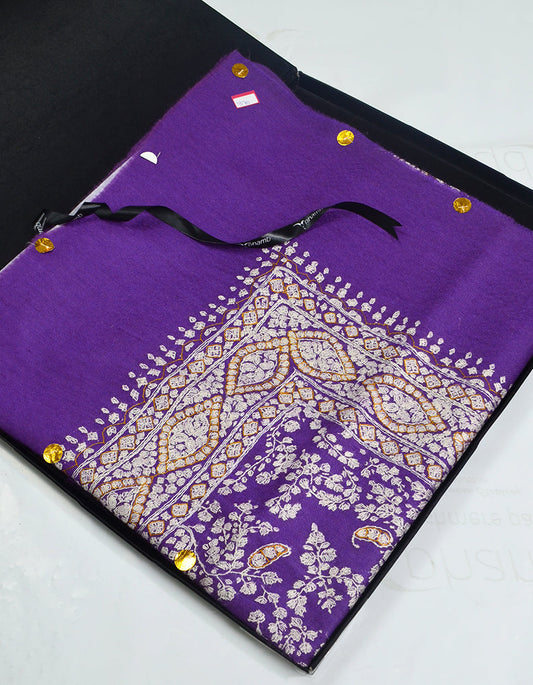 Mussar Rumaal Large Naqsha Violet RL00370