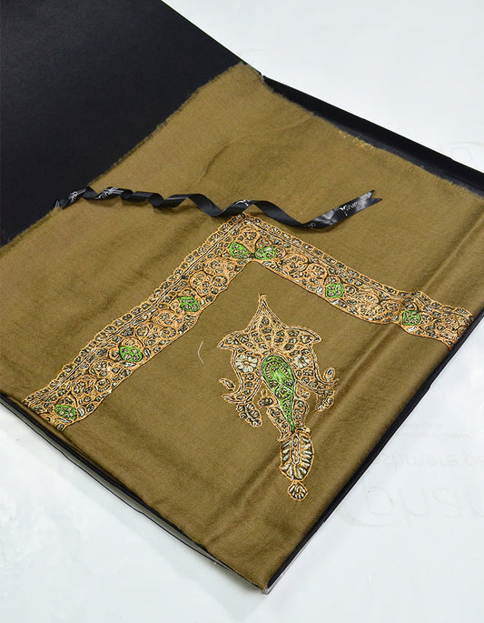Mussar Rumaal Small Naqsha Brown RS00115
