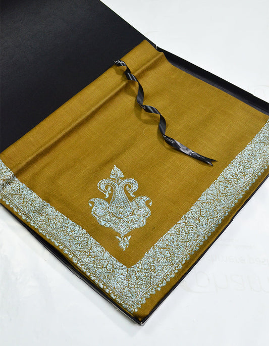 Mussar Rumaal Small Naqsha Olive RS00133