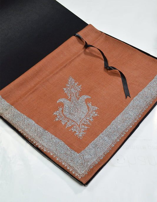 Mussar Rumaal Small Naqsha Pastel Orange RS00139