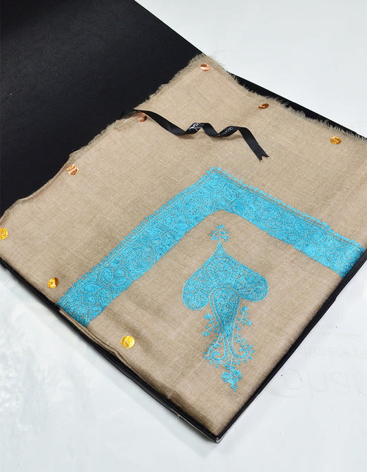 Mussar Rumaal Small Naqsha Beige RS00155