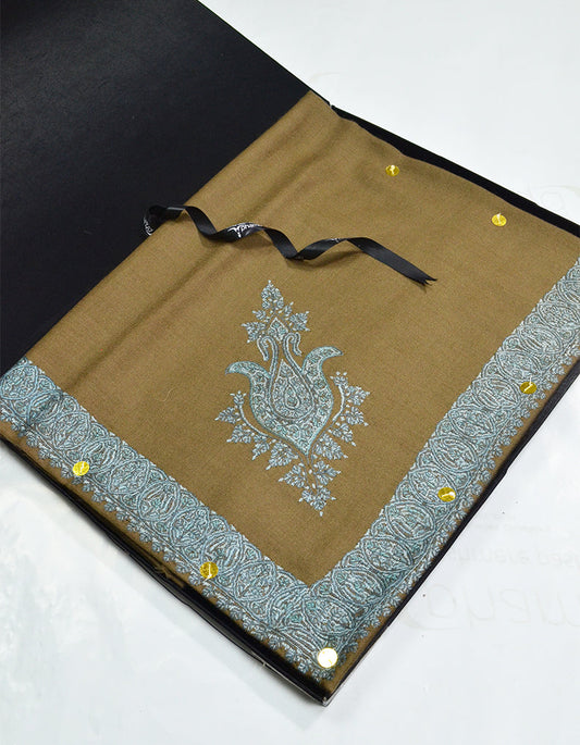 Mussar Rumaal Small Naqsha Brown RS00157