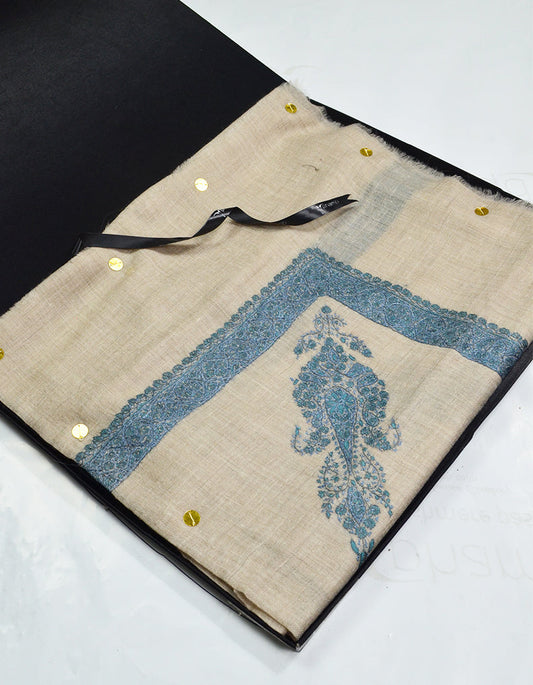 Mussar Rumaal Small Naqsha Beige RS00162