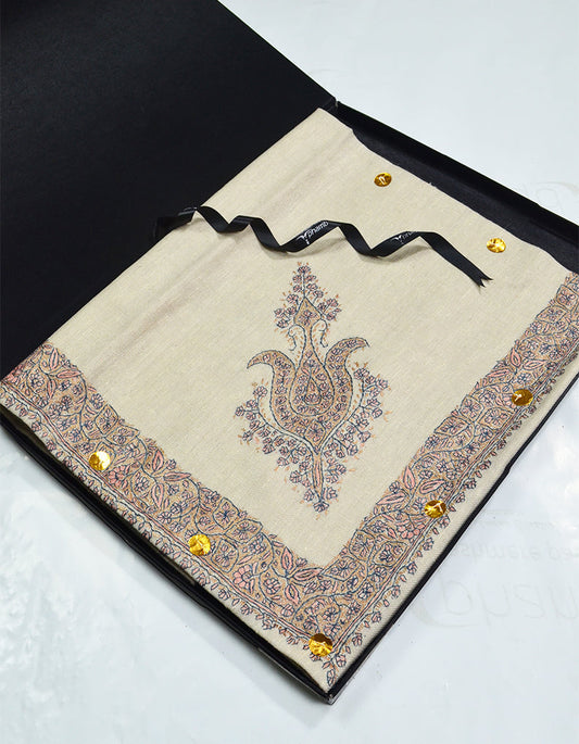 Mussar Rumaal Small Naqsha Beige RS00196