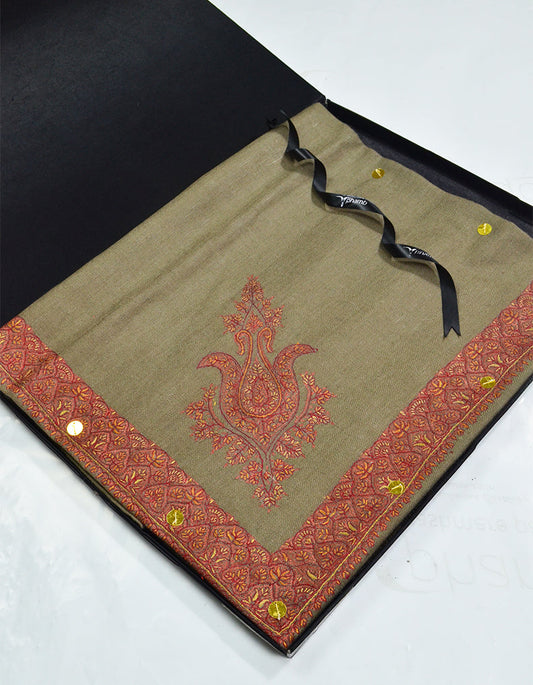 Mussar Rumaal Small Naqsha Brown RS00199