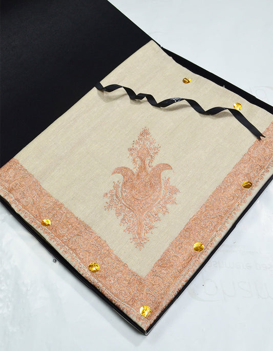 Mussar Rumaal Small Naqsha Beige RS00201