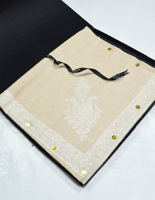 Mussar Rumaal Small Naqsha Beige RS00202