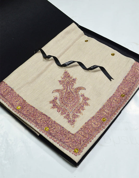 Mussar Rumaal Small Naqsha Off White RS00221