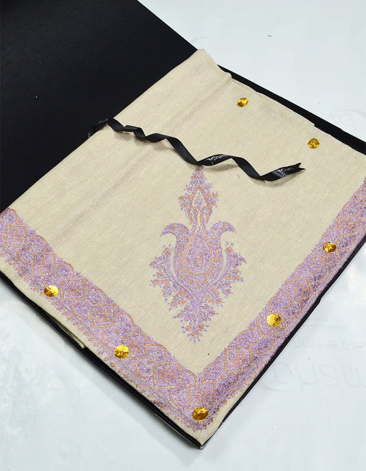 Mussar Rumaal Small Naqsha White RS00226